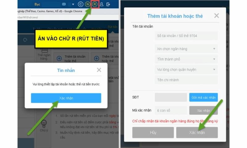 Thabet rút tiền: Các bước rút tiền về tài khoản nhanh chóng 4 Các bước rút tiền tại Thabet