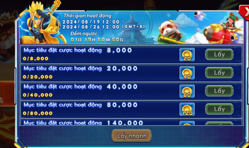 Bắn cá ăn xu Thabet: Săn cá giải trí nhận thưởng siêu khủng 2 Trải nghiệm các phòng game Bắn cá ăn xu